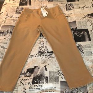 NWT US 12 CHICO SIZE 2 JULIET SLIM LEG TAN PANT